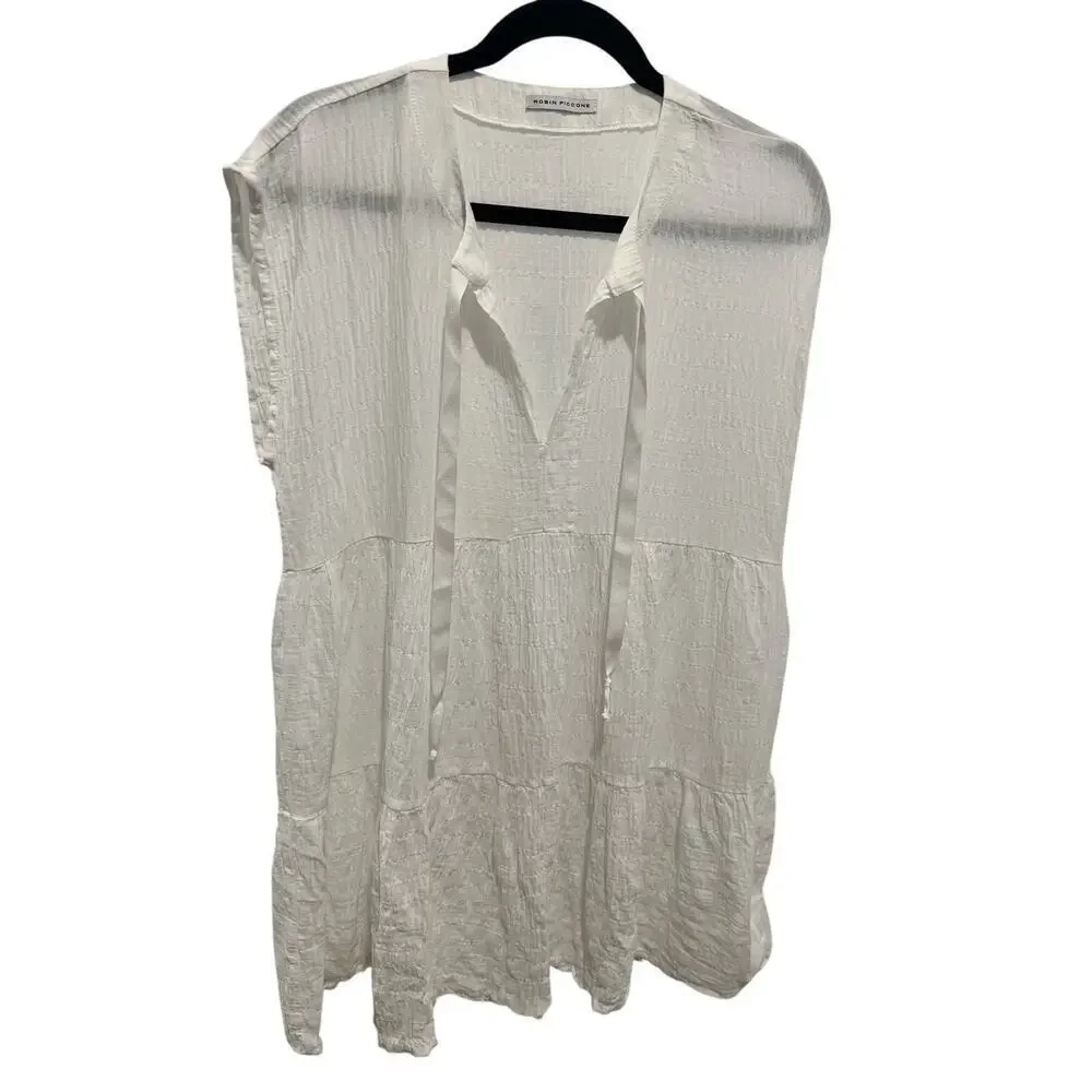 Robin Piccone Fiona Flouncy Cover-Up Dress Size XS P2P 22’